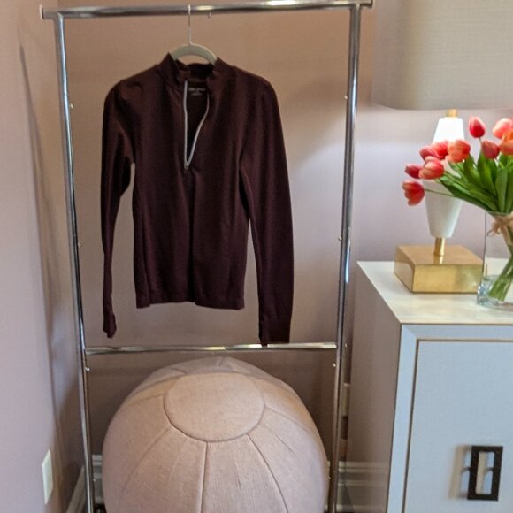 Tory Sport Half-Zip Performance Pullover (M, Burgundy) - Picture 1 of 5